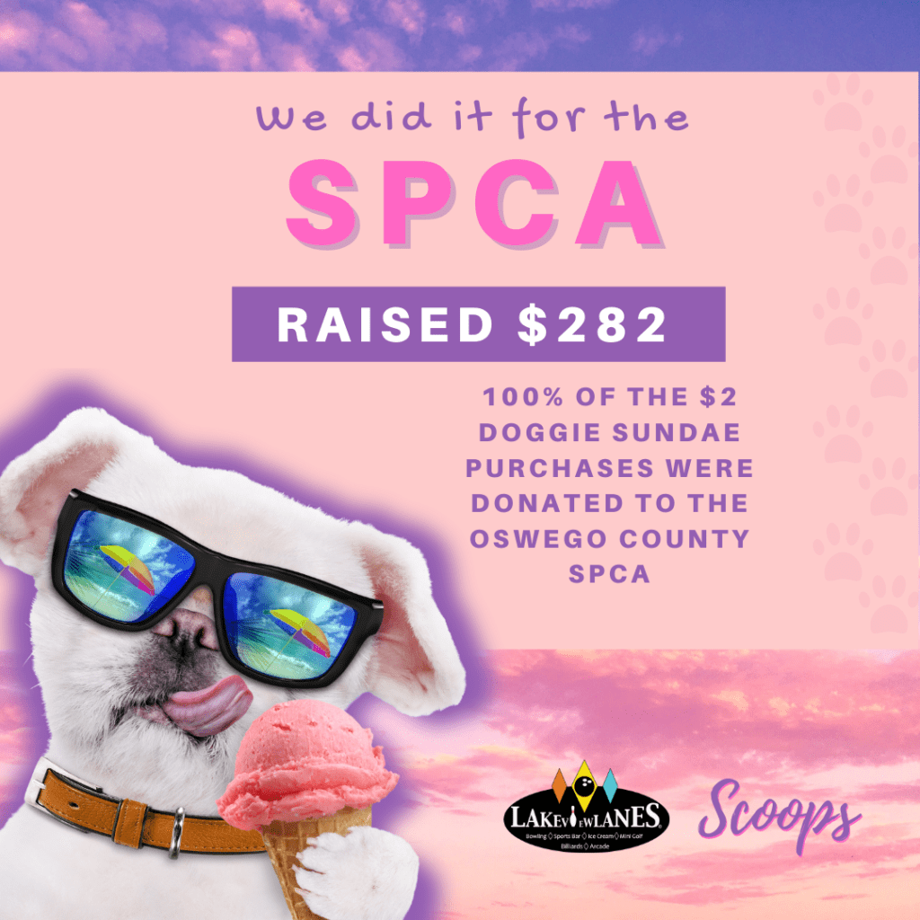 Scoops Ice Cream in Fulton, NY Lakeview Lanes