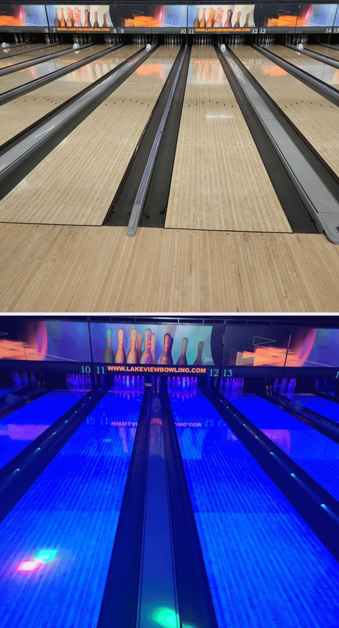 bowling lanes at lakeview lanes