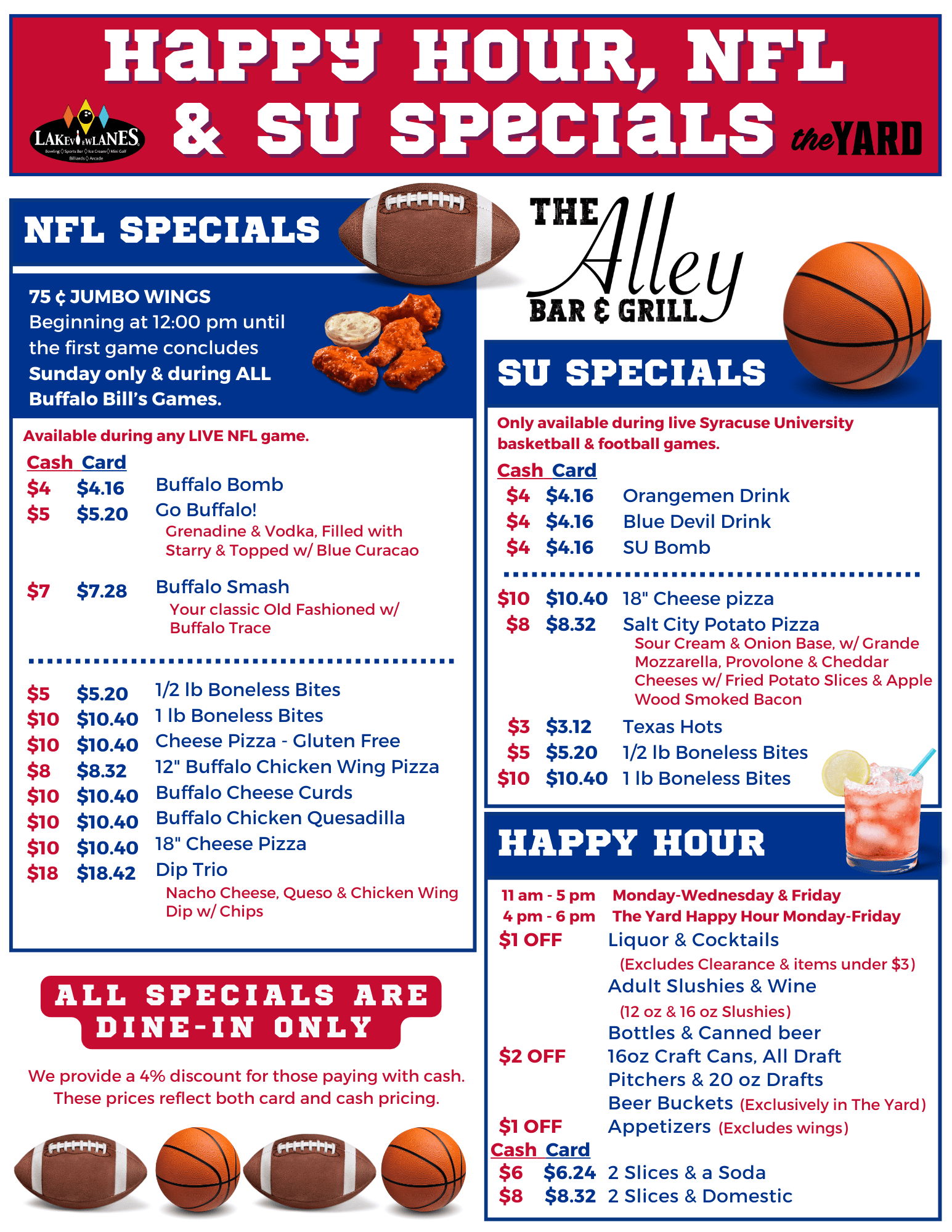 nfl happy hour specials su deal