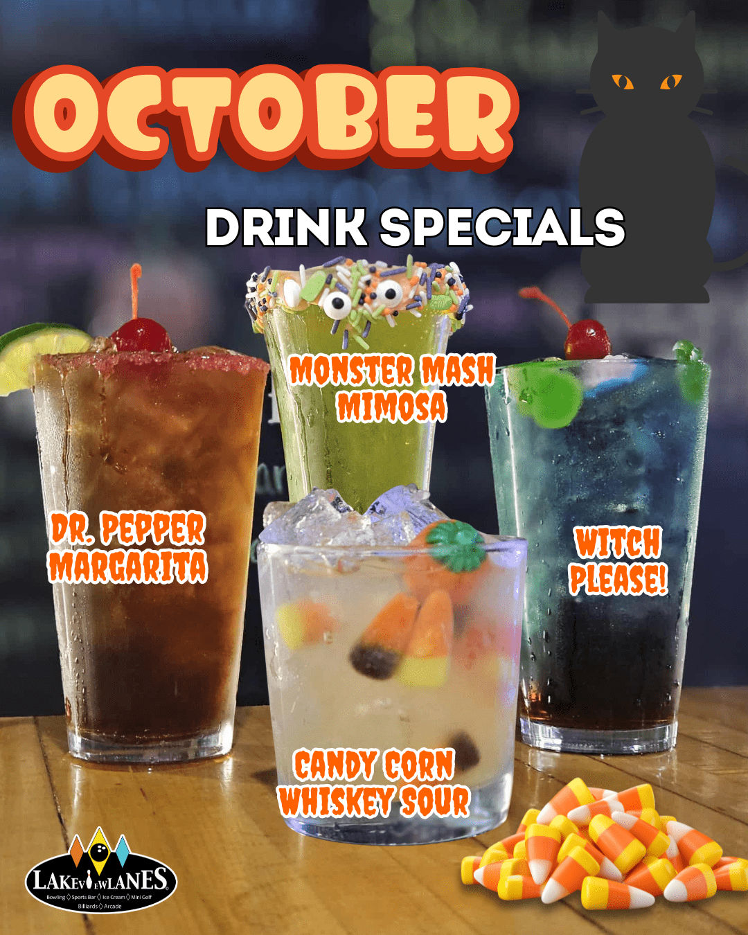 Ocotber Drink Specials 4 October drink specials