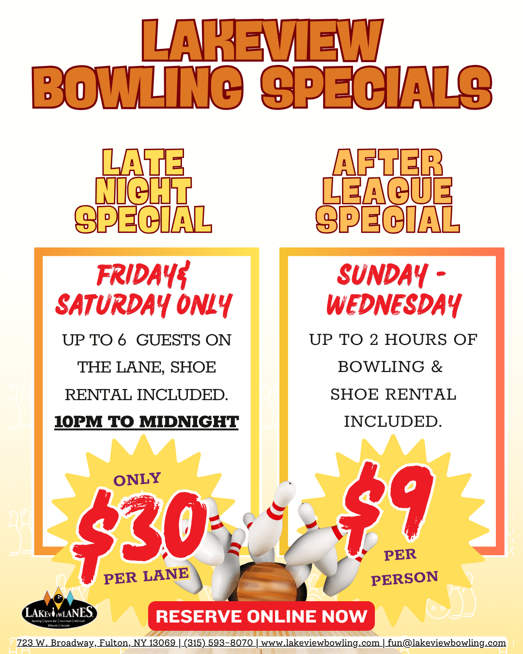 Late night bowling specials lakeview-3 Late Night Bowling Specials