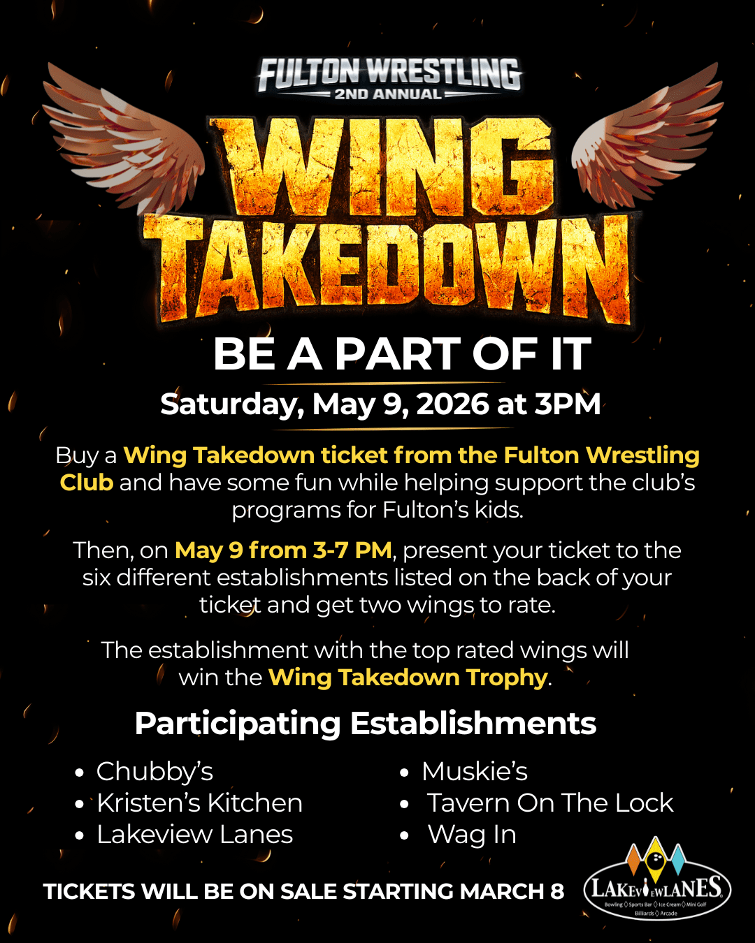 Lakeview 2nd Annual Wing Takedown