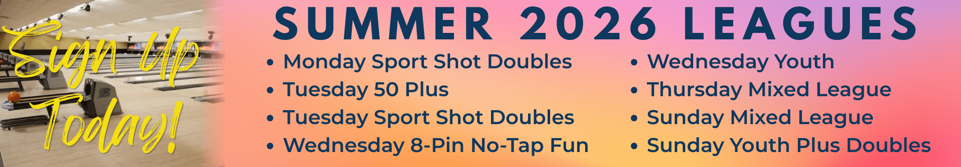 lakeview summer bowling leagues