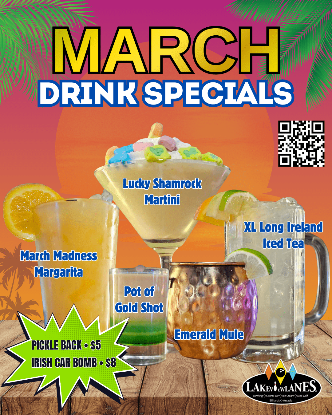 March Drink Specials
