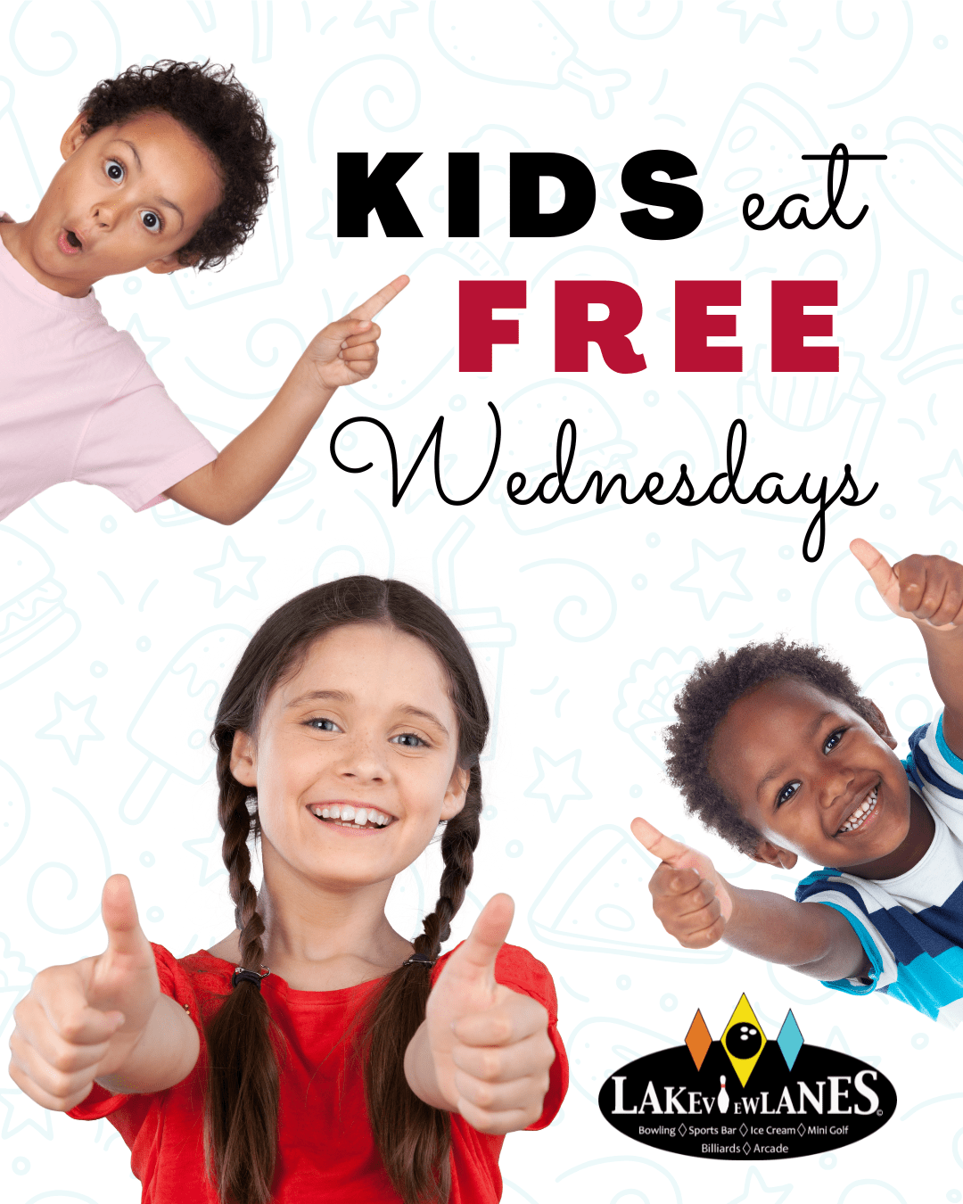 kids eat free wed promo lakeview