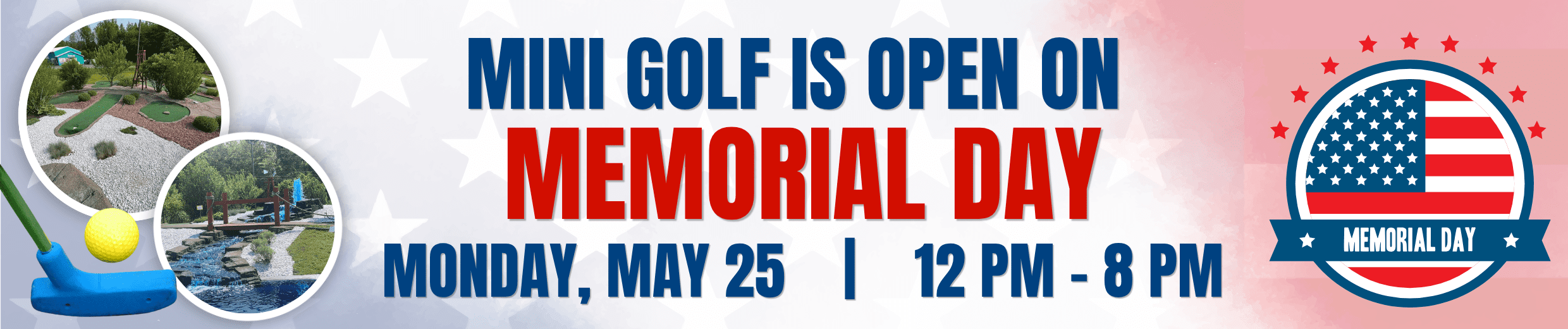 Mini Golf is Open