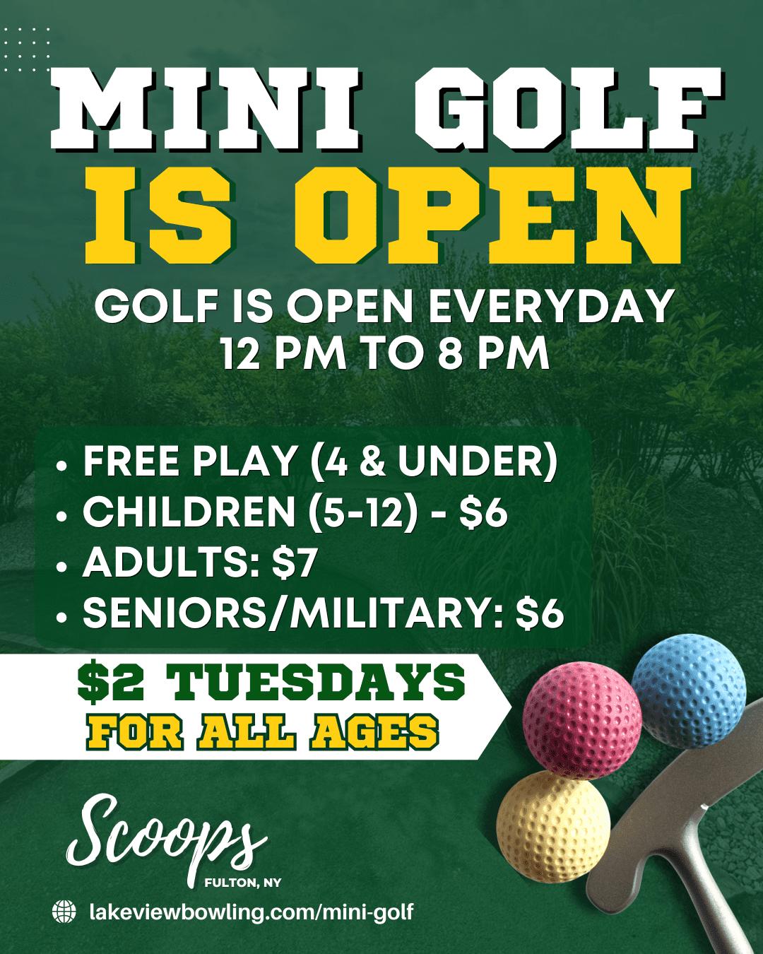 SCOOPS - MINI GOLF