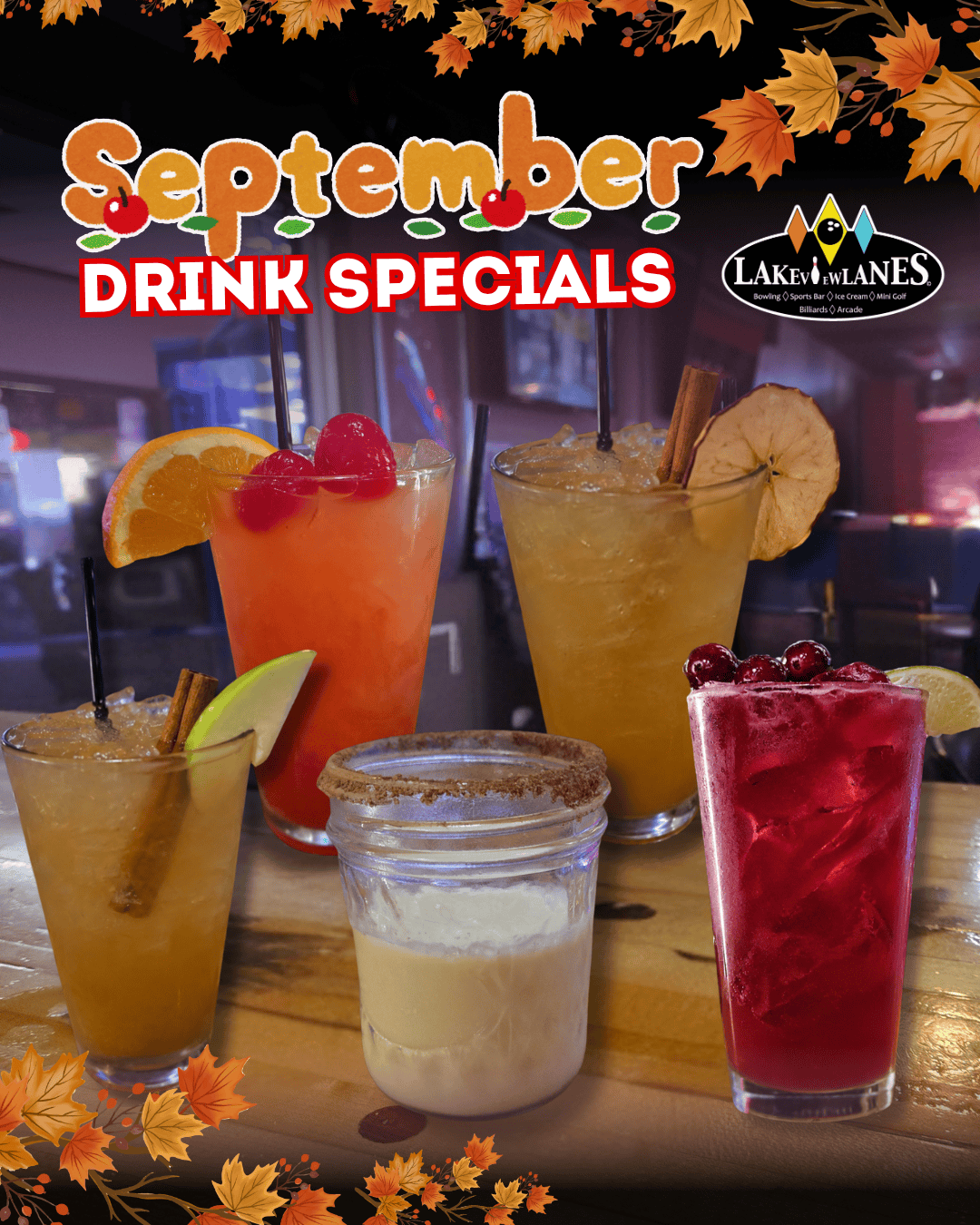 Lakeview- September Drinks Special