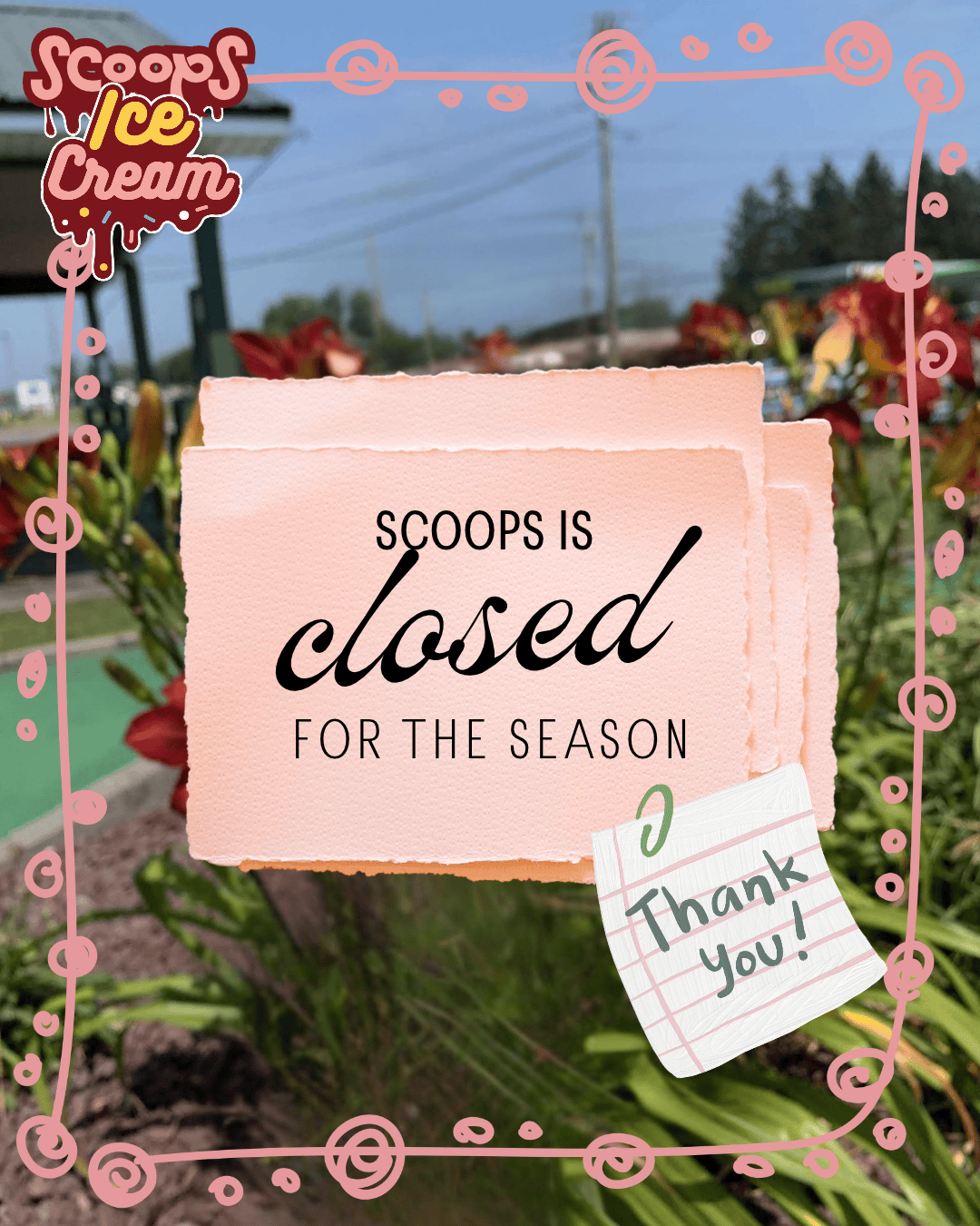 scoops is closed